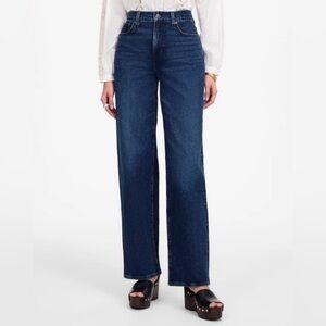 Madewell The Perfect Vintage Wide Leg Denim Jeans Dark Wash Cotton Women’s 28